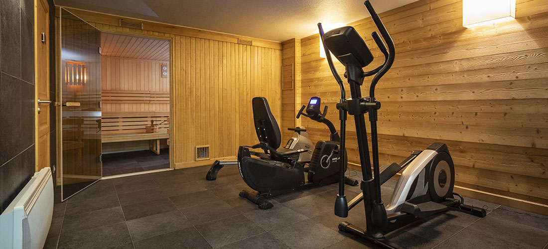La salle de fitness de la résidence